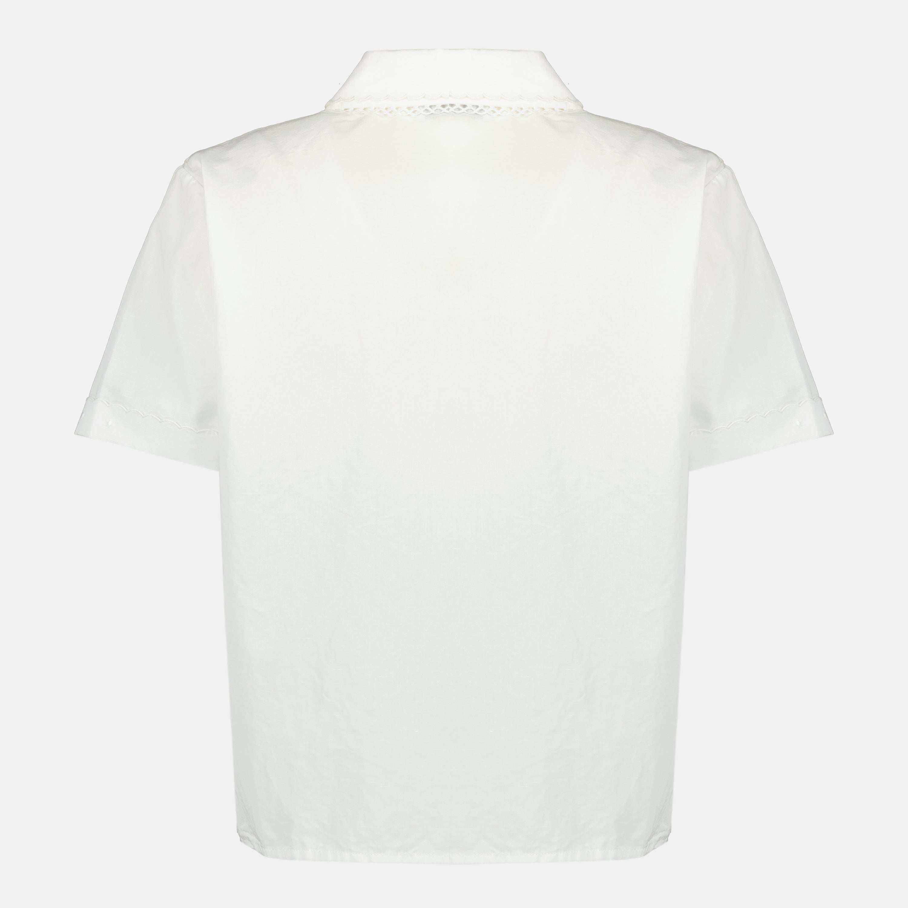 Chemises ホワイトポプリンシャツ Miu Miu Blanc Femme