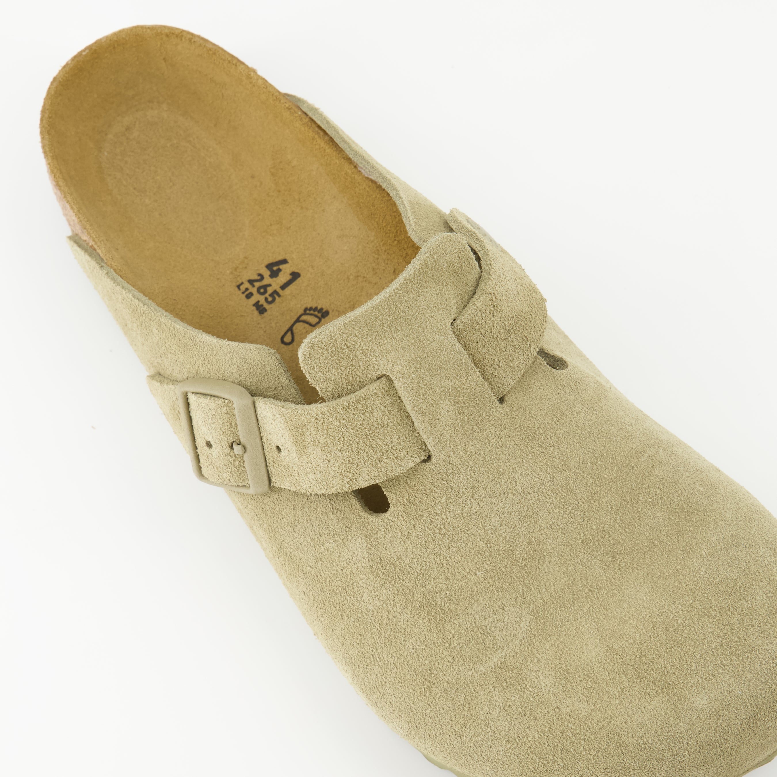 Open shoes Boston Mules Birkenstock Khaki Homme