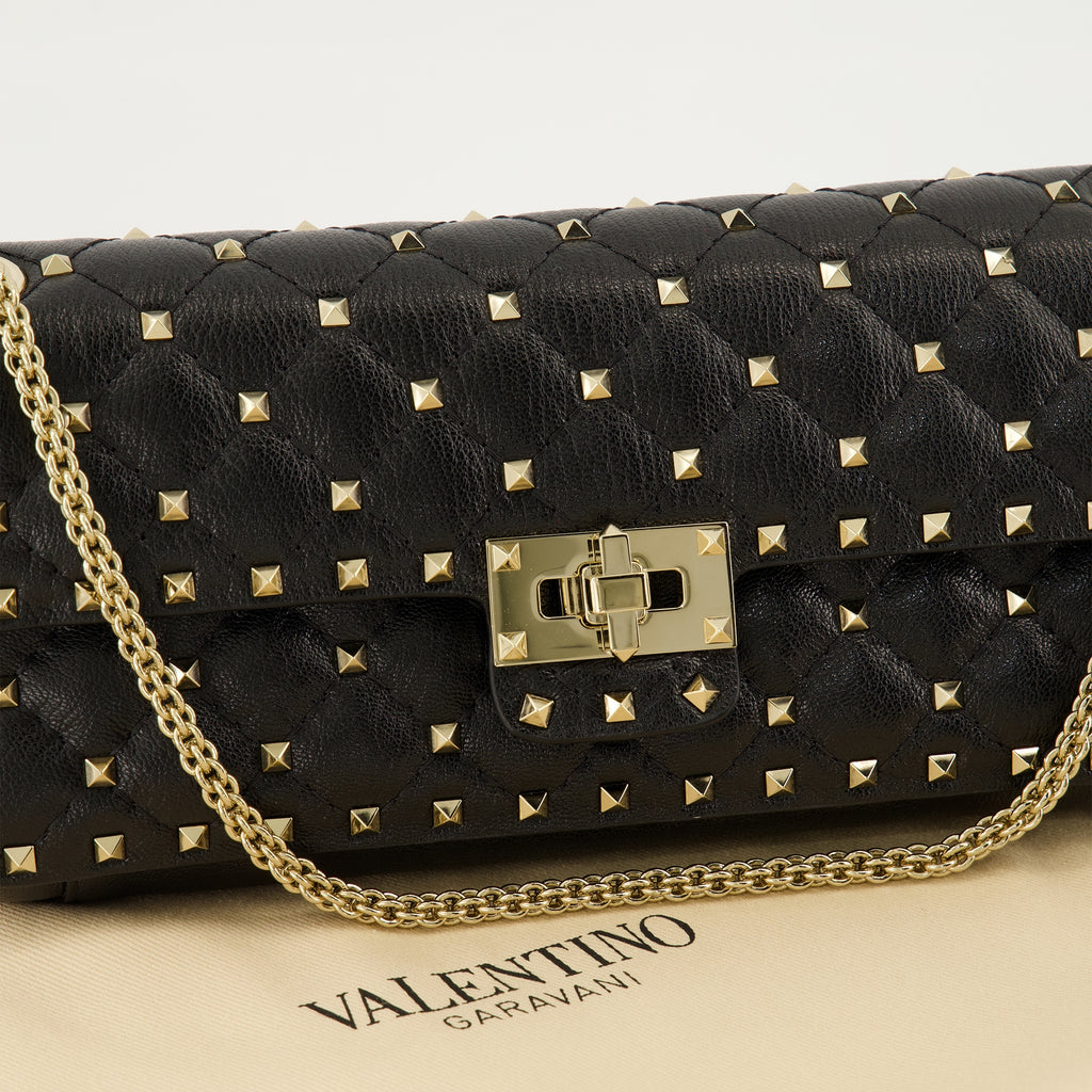 Sacs à main et épaule Borsa Rockstud Spike Nera Valentino Garavani Noir Femme