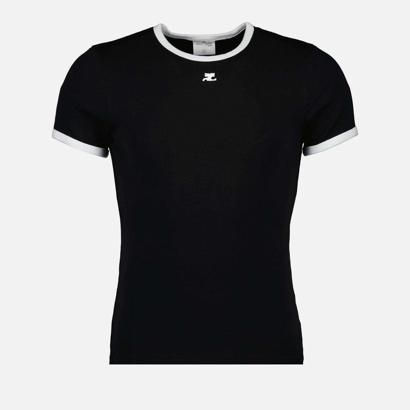 T-shirts Signature Contrast T-shirt Courrèges Black Homme
