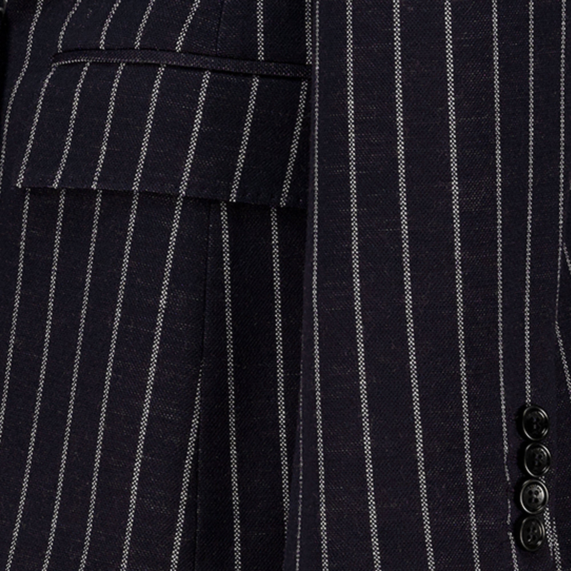 Vestes Blazer en laine à rayures bleu marine Max Mara Bleu foncé Femme