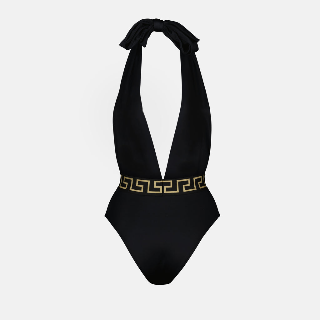 Strandmode Maillot de bain Greca Versace Schwarz Femme