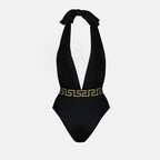 Strandmode Maillot de bain Greca Versace Schwarz Femme
