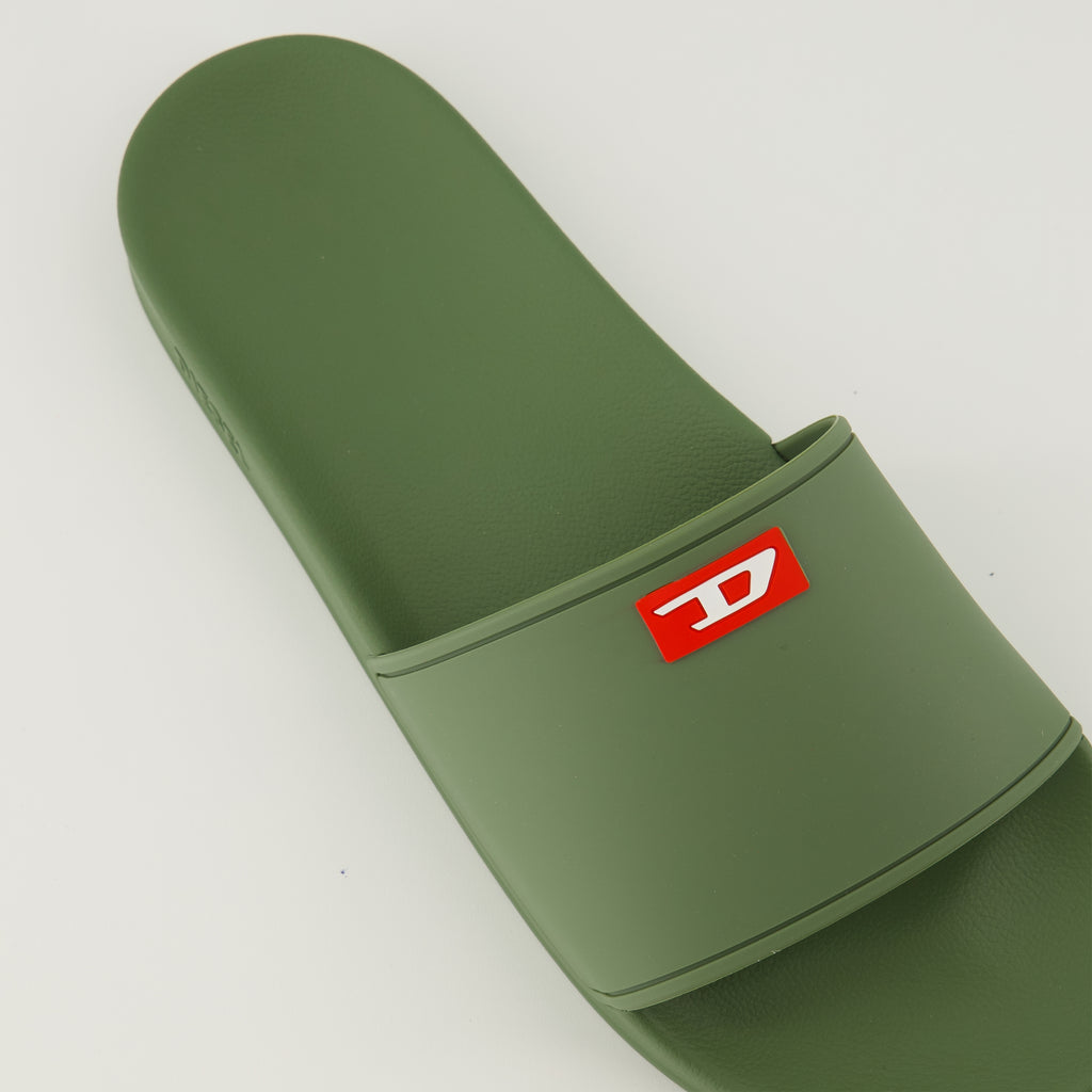 Immagine delle ciabatte SA-Swim kaki di Diesel per Uomo - Collezione Primavera-Estate 2026 - Vista dettagliata dall'alto