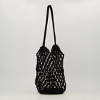 Imagen del bolso de crochet negro de la marca Saint Laurent para Mujer - Temporada Otoño-Invierno 2025 - Vista Trasera