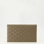 Pochettes Clutch París de Cuero Beige Saint Laurent Beige Femme