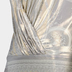 Tops Body drapé Barocco Versace Argenté Femme