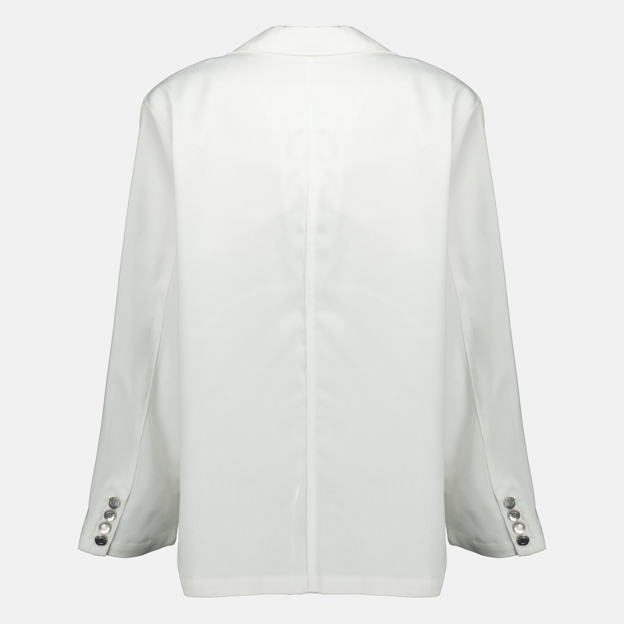 Vestes Blazer de Denim Branco em Satin Iro Blanc Femme