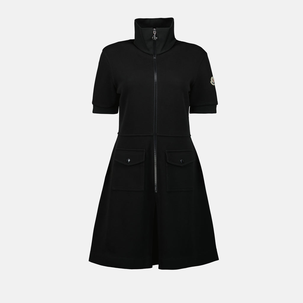 Kleider Reißverschlusskleid Moncler Schwarz Femme