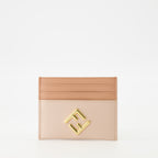 Small leather goods Porte-cartes FF Diamonds Fendi Pink Femme