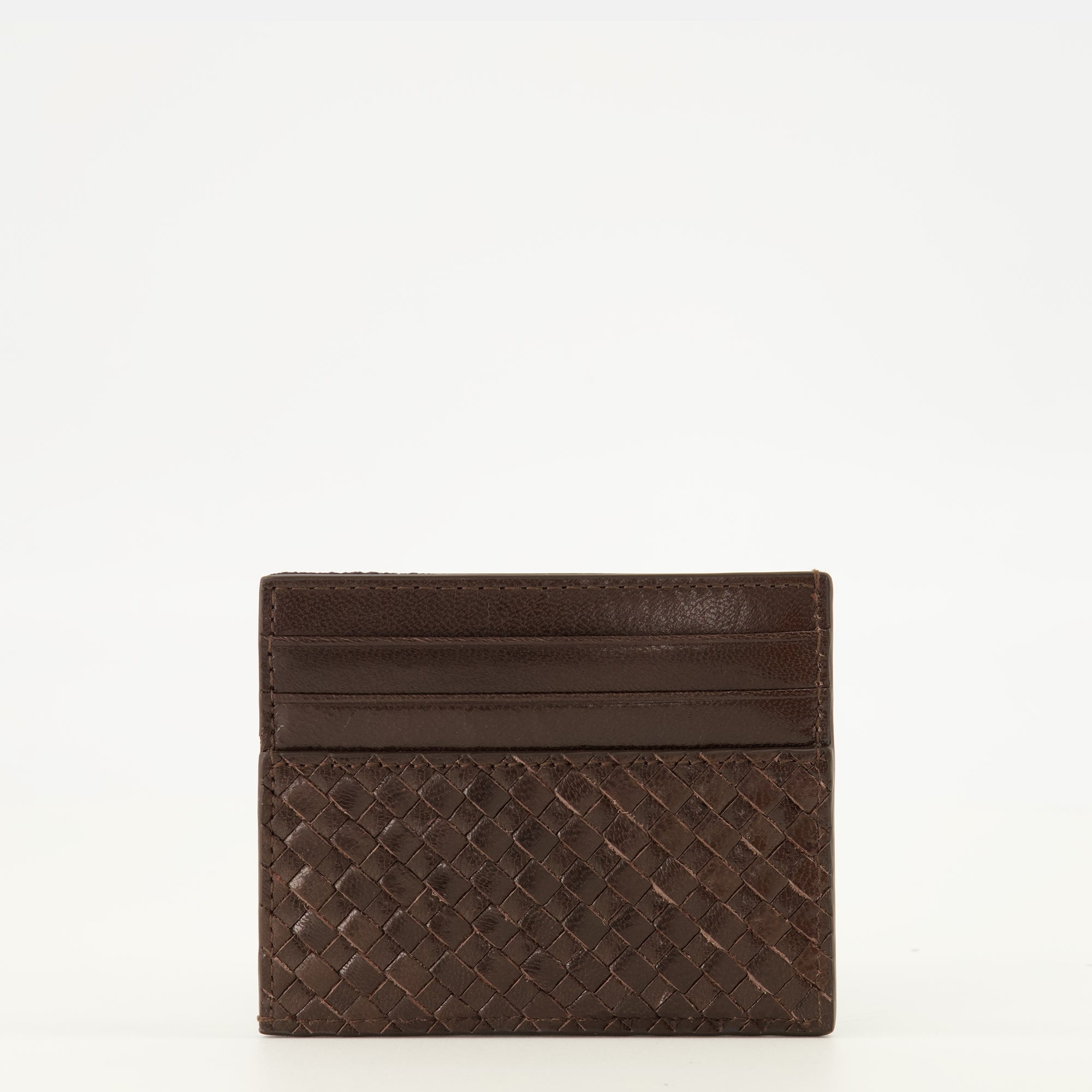 Petite maroquinerie Porte-cartes en cuir marron Prada Marron Homme