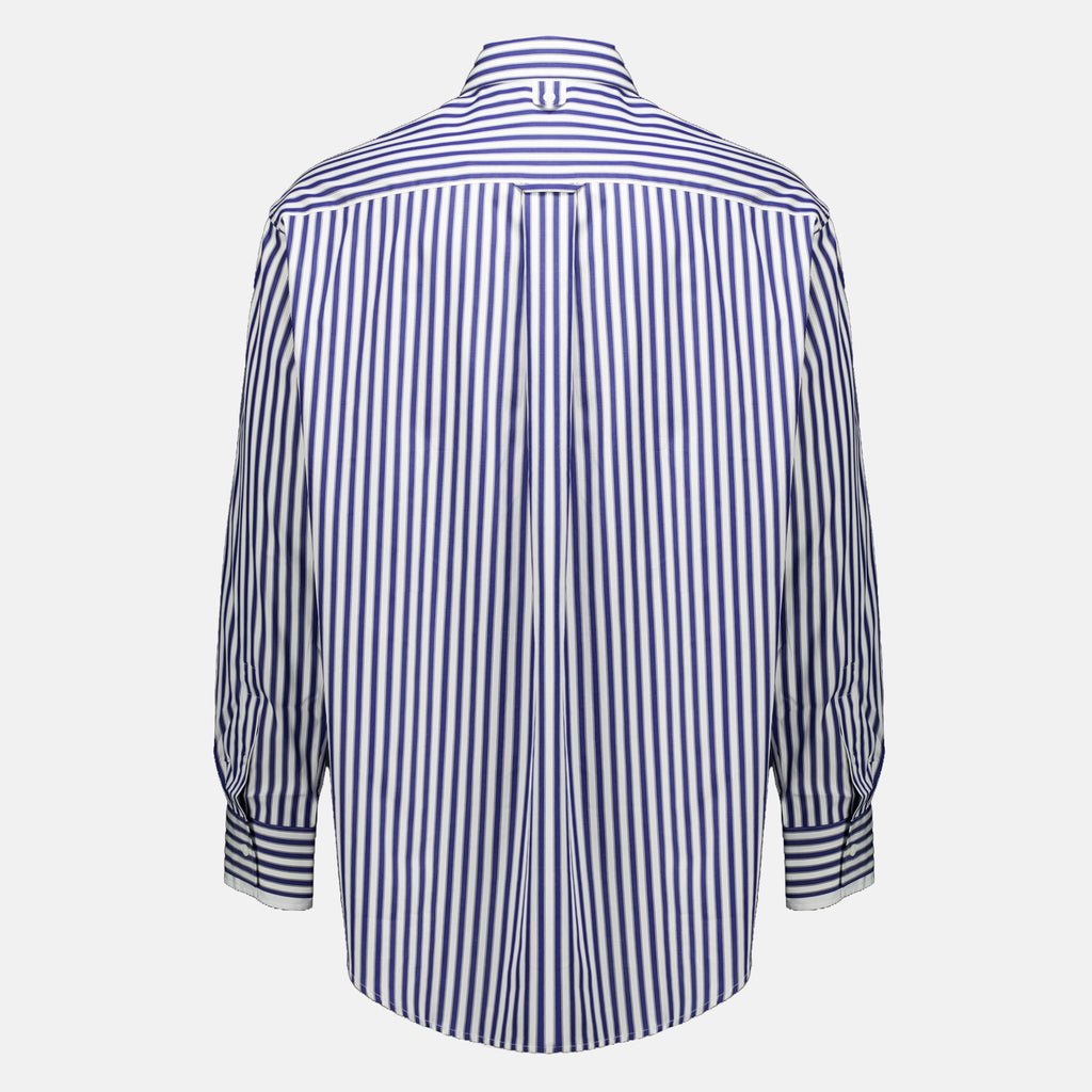 Chemises Chemise oversize à rayures Ami PARIS Bleu foncé Unisexe