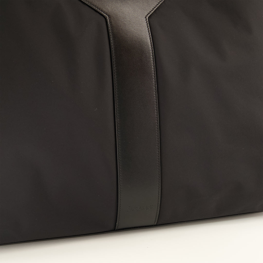 Sacs cabas Y Large Tote Bag in Black Nylon Saint Laurent Noir Homme