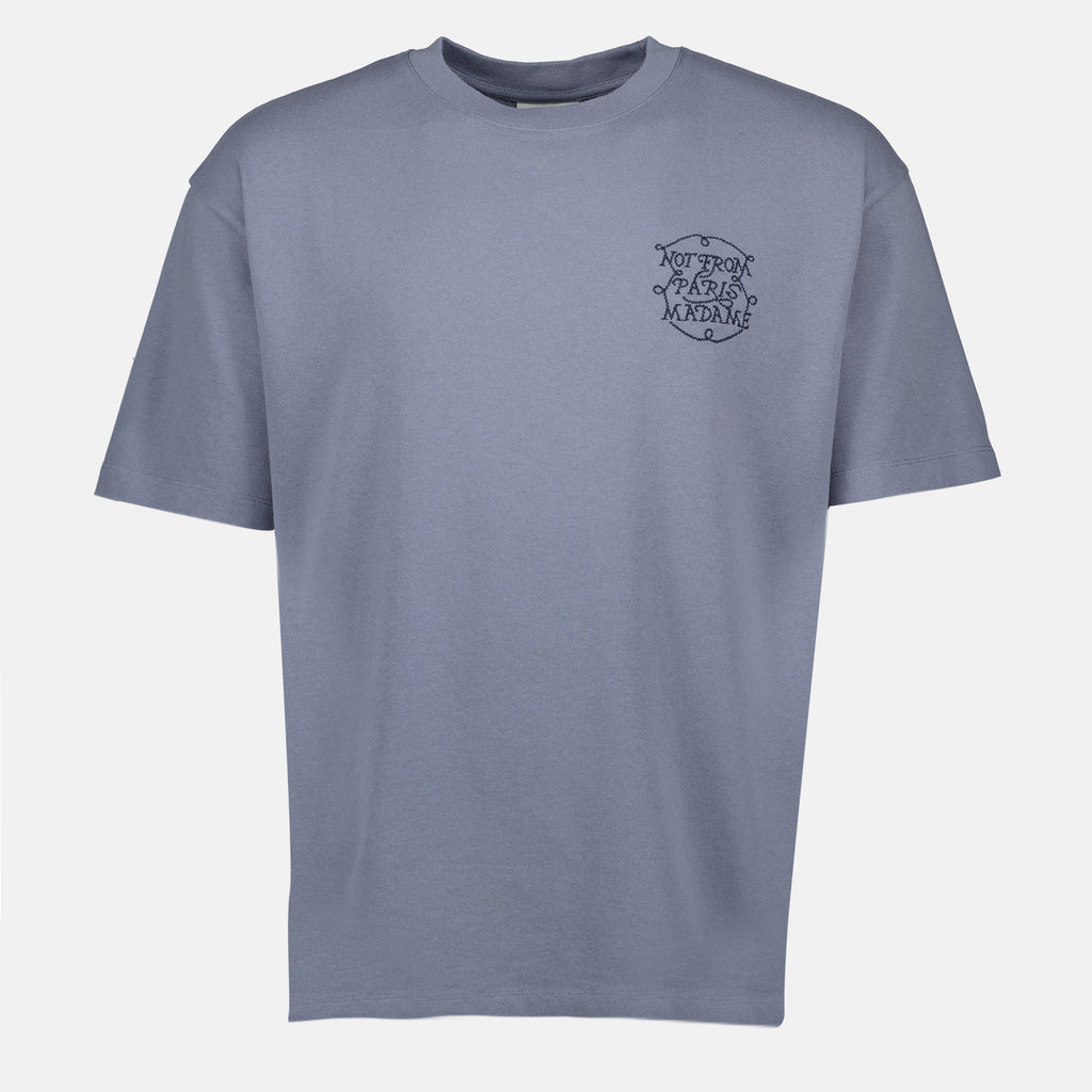 Camisetas Camiseta de Eslogan Trenzada Drole De Monsieur Azul Homme