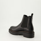 Bottes et bottines Bottines en cuir Prada Noir Homme
