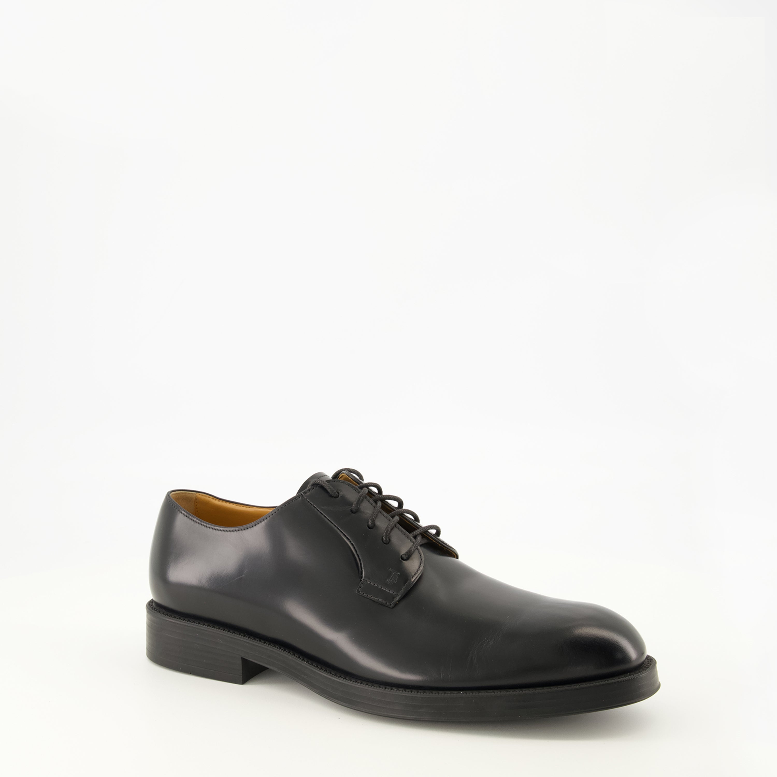 Chaussures de ville Derby en cuir noir Tod's Noir Homme
