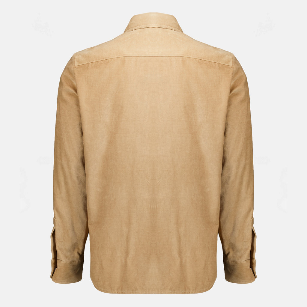 Chemises Camisa de Pana Beige Moncler Beige Homme