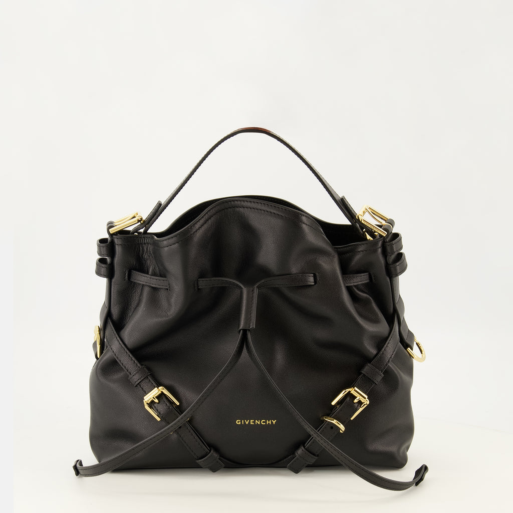Sacs à main et épaule Sac seau Voyou Bucket en cuir noir Givenchy Noir Femme