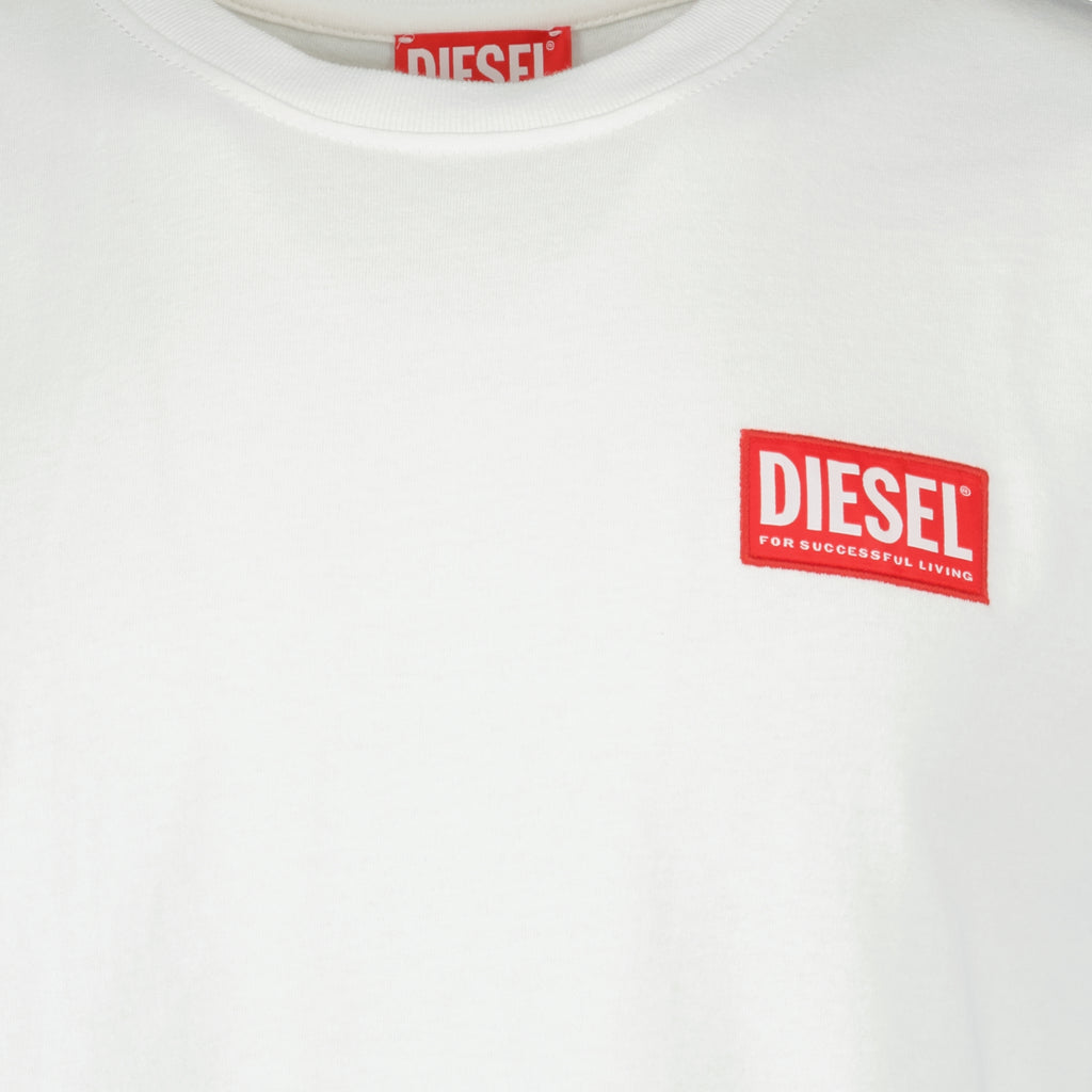 T-shirt T-shirt T-box lab Diesel Bianco Homme