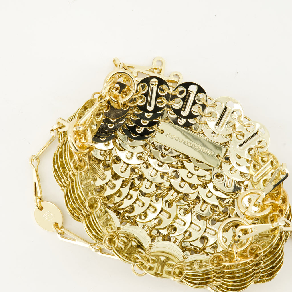 Bolsos de mano y al hombro Iconic 1969 Golden Nano Bag Rabanne Oro Femme