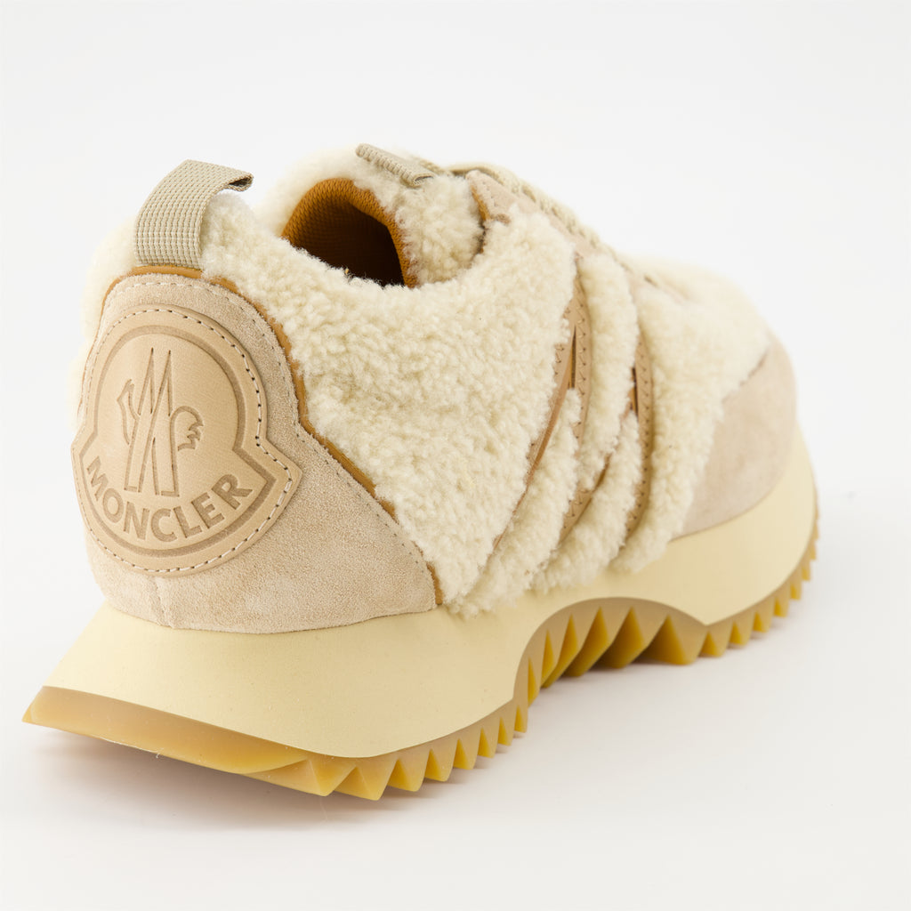 Sneaker Baskets Pacey Moncler Beige Femme