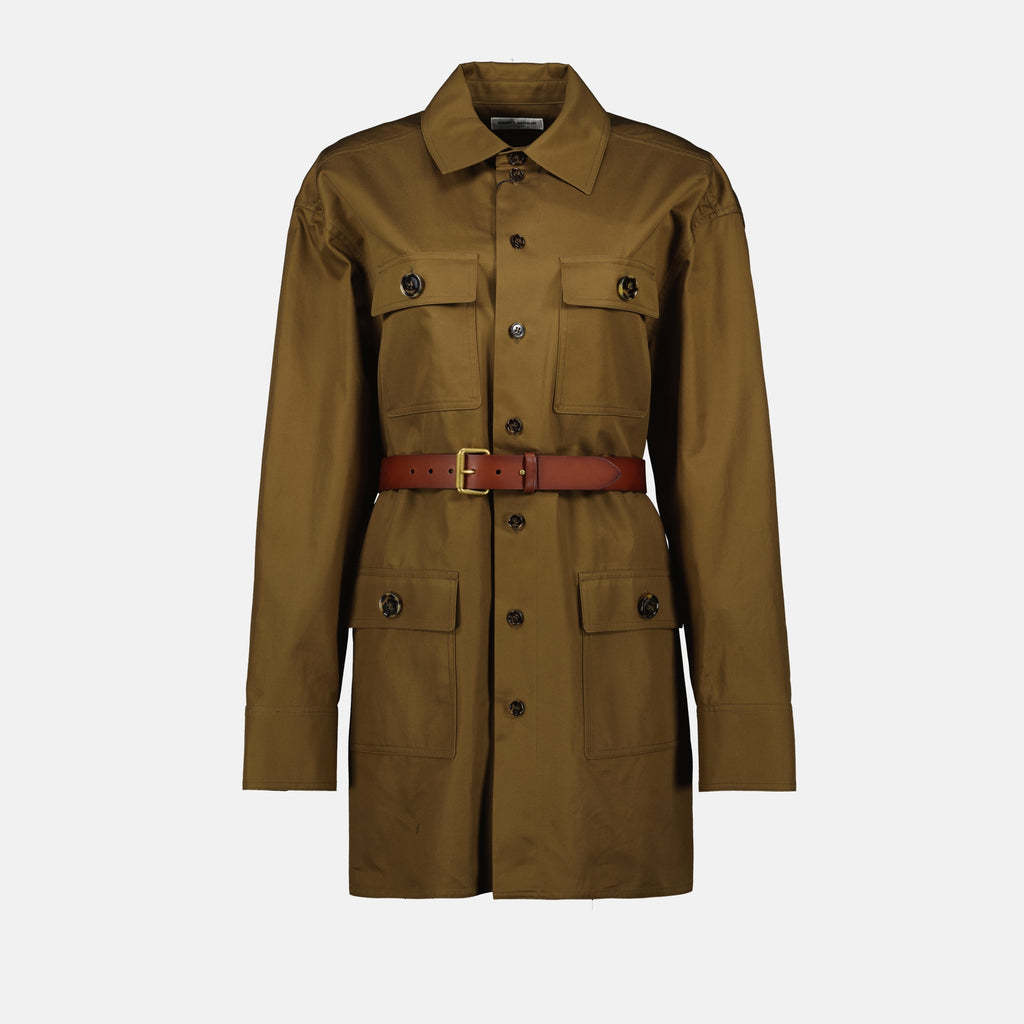 Dresses Shirt Dress Saint Laurent Brown Femme