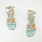 Offene schuhe Rockstud Sandalen Valentino Garavani Blau Femme