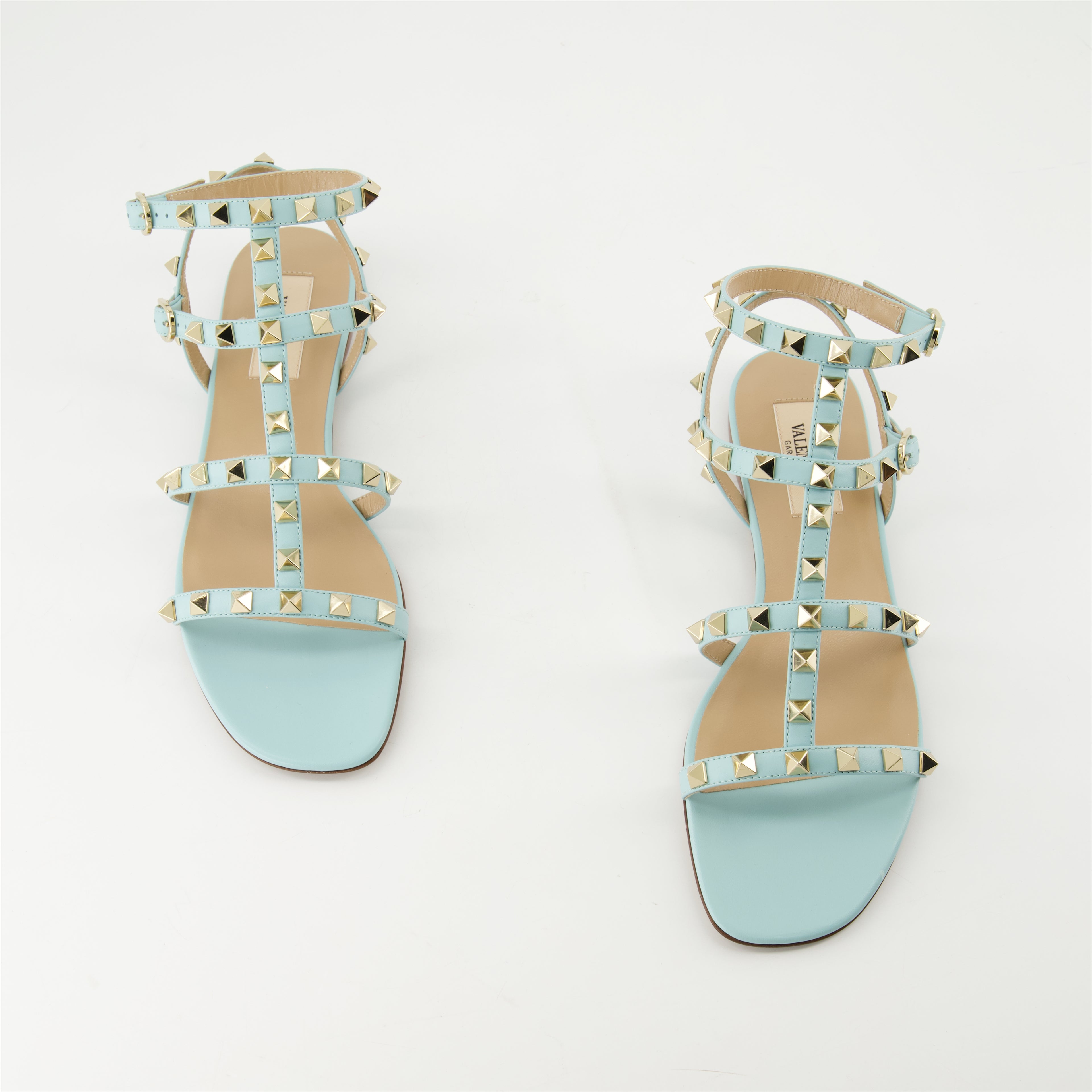 Offene schuhe Rockstud Sandalen Valentino Garavani Blau Femme
