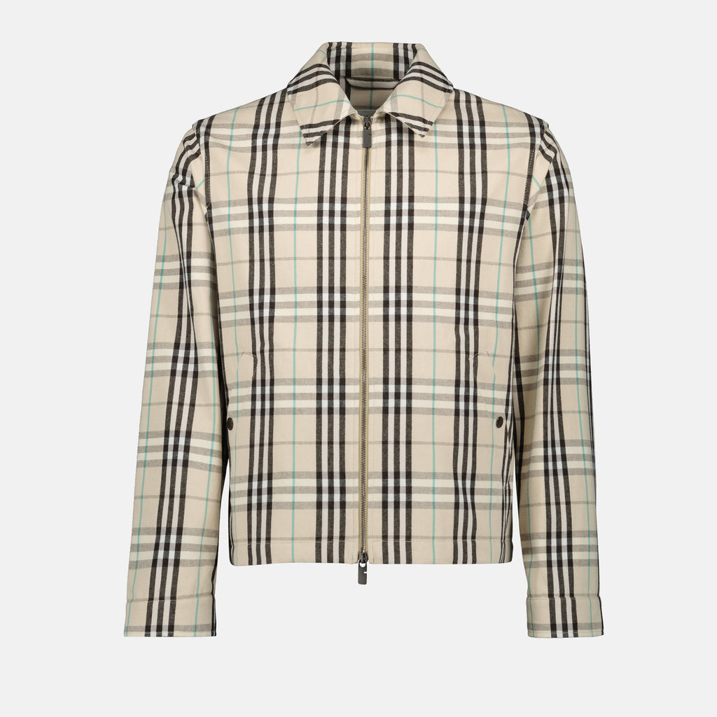 Jacken Gepunktete Harrington-Jacke Burberry Beige Homme