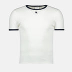 T-shirt T-shirt Firmata Courrèges Bianco Homme