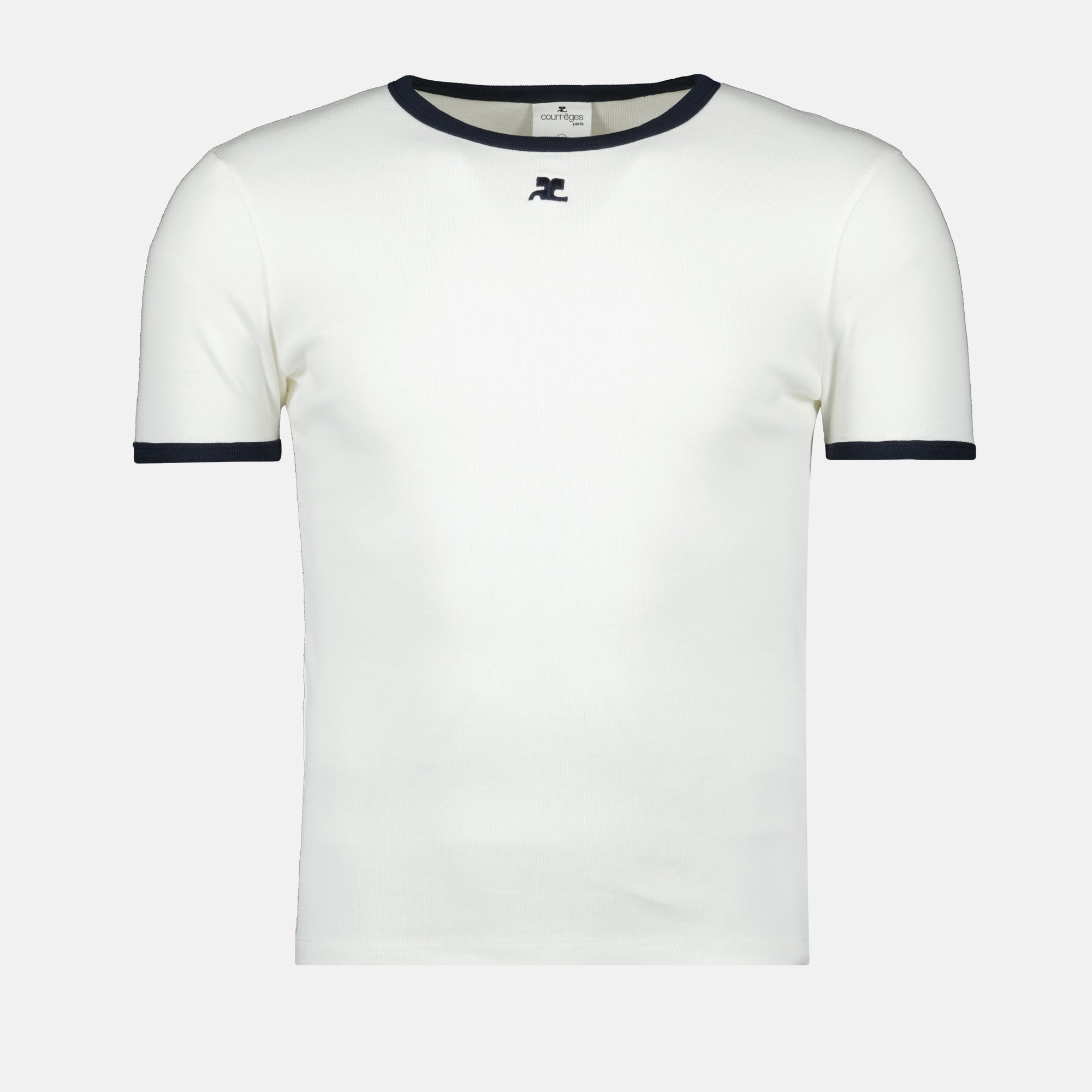 T-shirts Signature T-Shirt Courrèges White Homme