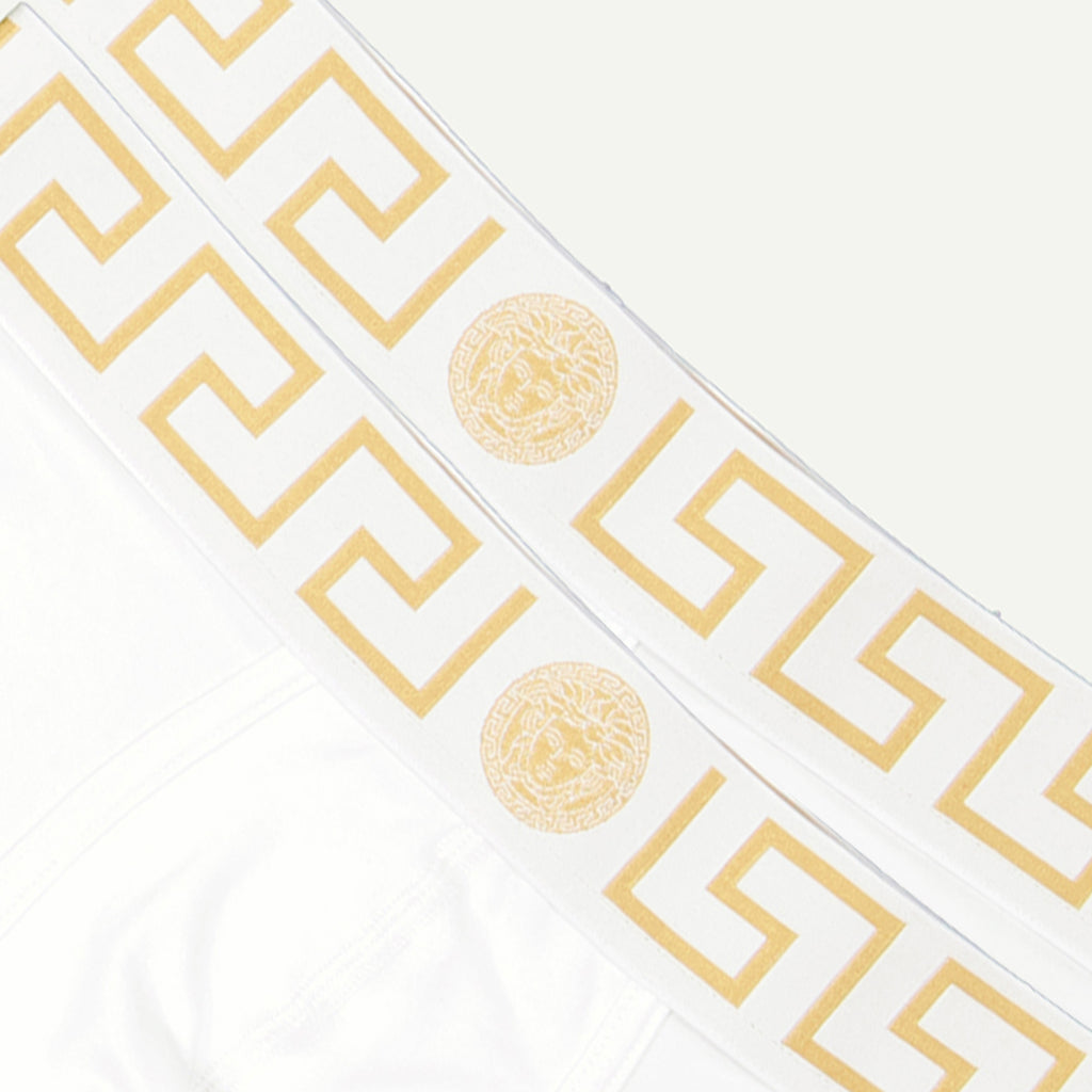 Unterwäsche und homewear Set aus langen Boxershorts Versace Weiß Homme