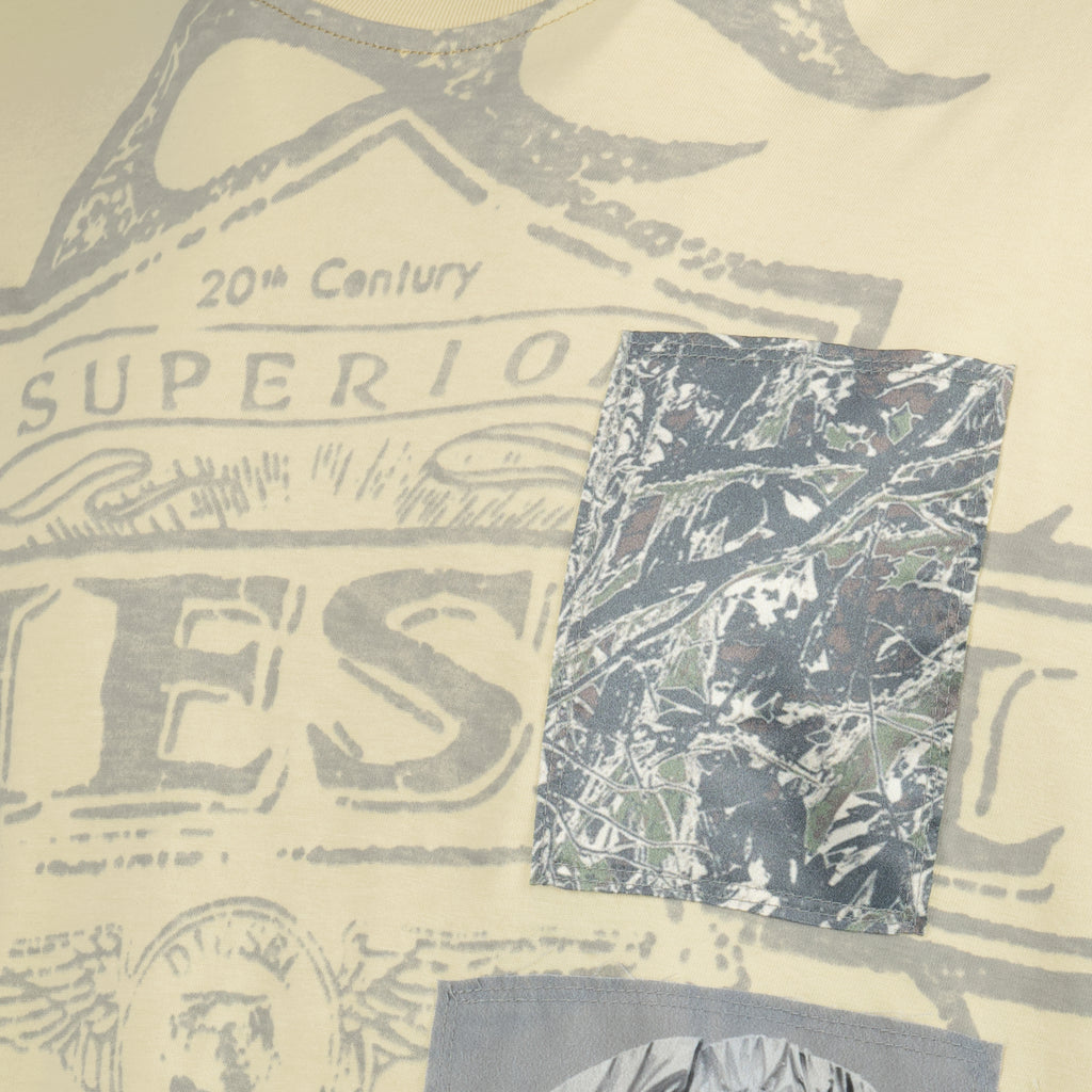 T-Shirts T-Boxt-Slits T-Shirt Diesel Gelb Homme