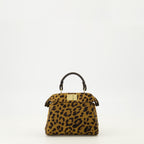 Imagem da bolsa Peekabbo nano leopardo da Fendi para Senhora - Sazonal Outono-Inverno 2025 - Vista Frontal