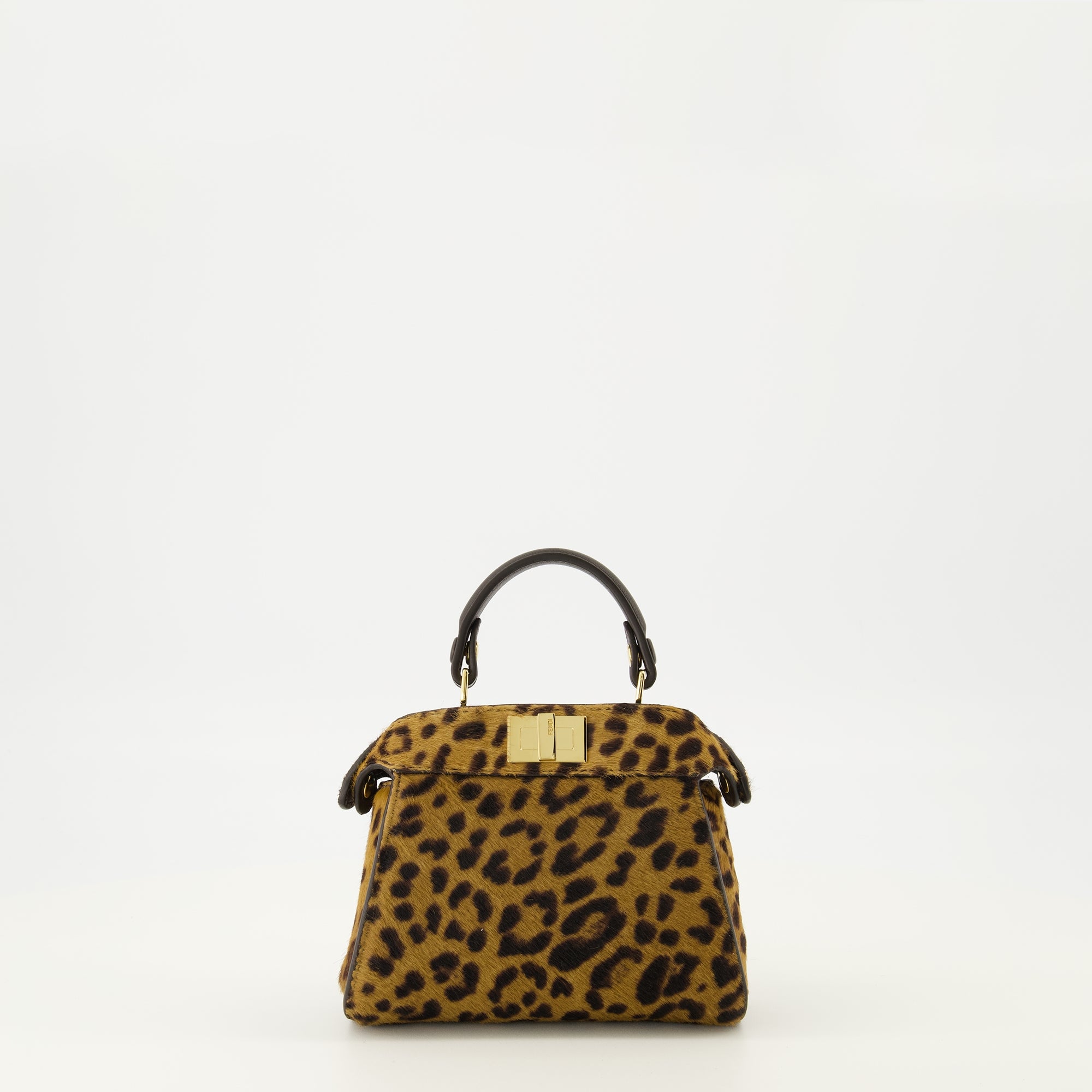Image de l'article Sac Peekabbo nano léopard de la marque Fendi pour Femme - Saison Automne-Hiver 2025 - Vue de Face