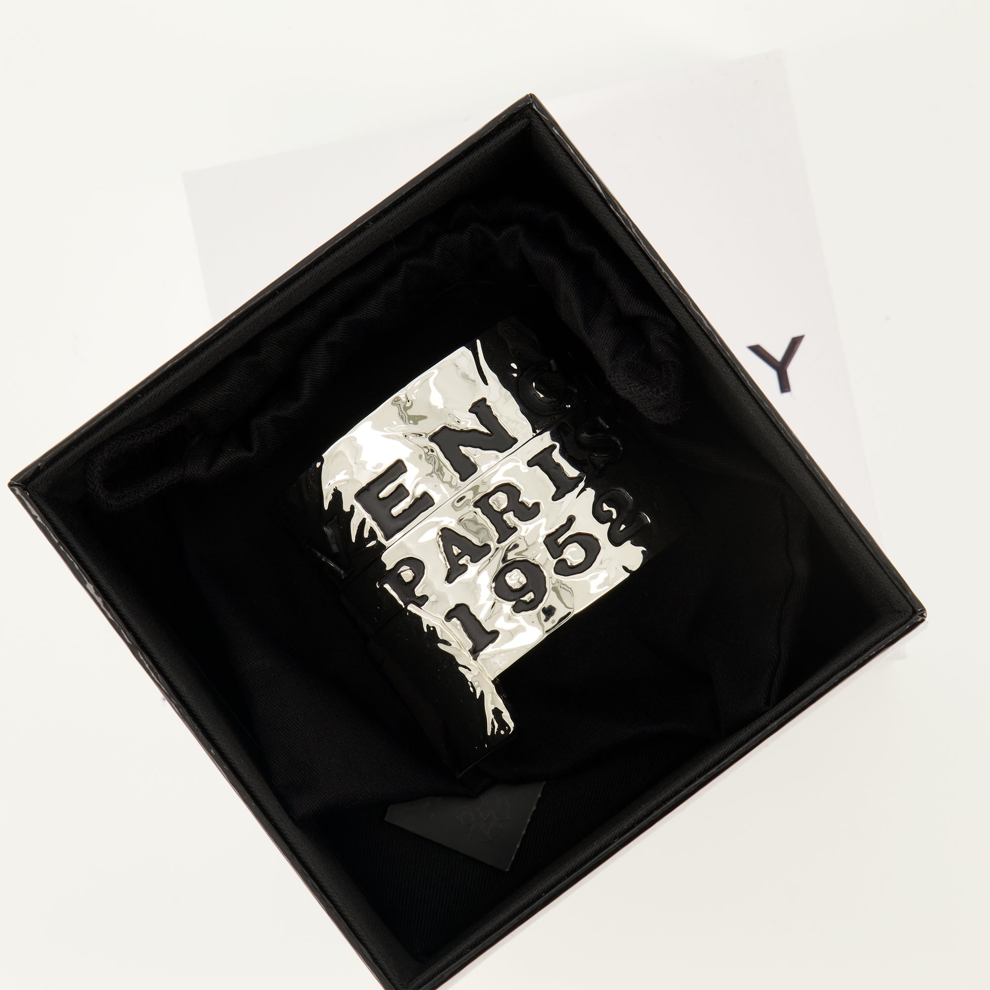 Image of the Givenchy Silver Tape Bracelet for Women - Fall-Winter 2025 - Detailed View