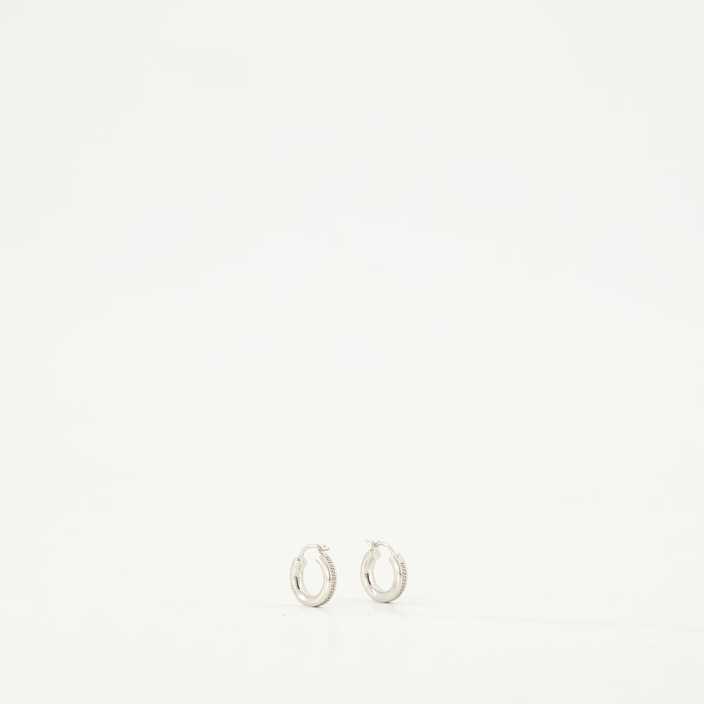 Jewelry Créoles Greca Versace Silver Femme