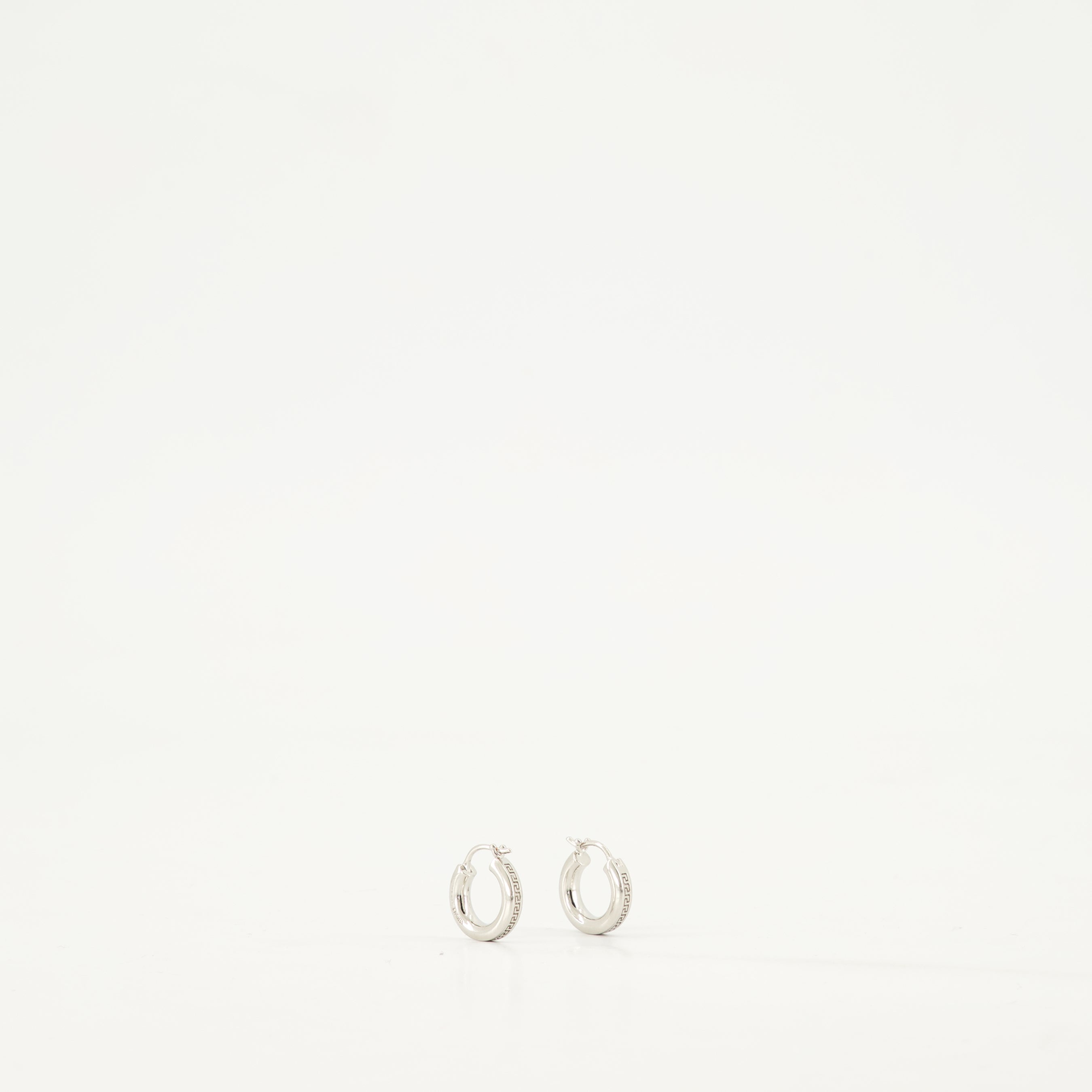 Jewelry Créoles Greca Versace Silver Femme