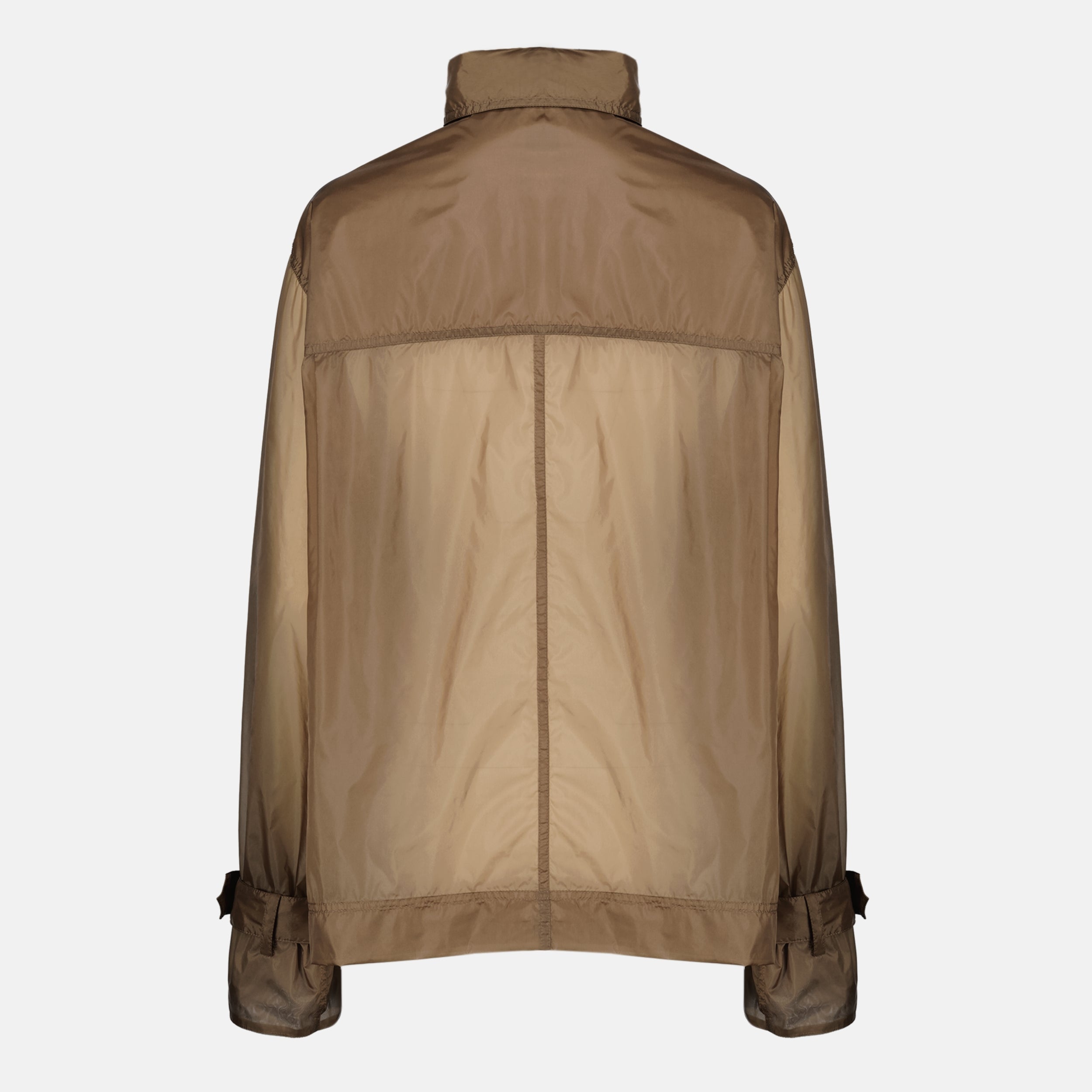 Manteaux Brown Nylon Bow Tie Blouse Saint Laurent Marron Femme