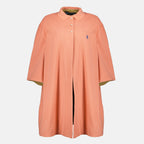 Imagen del abrigo de algodón acolchado rosa anaranjado de la marca Prada para mujer - Temporada Primavera-Verano 2026 - Vista Frontal