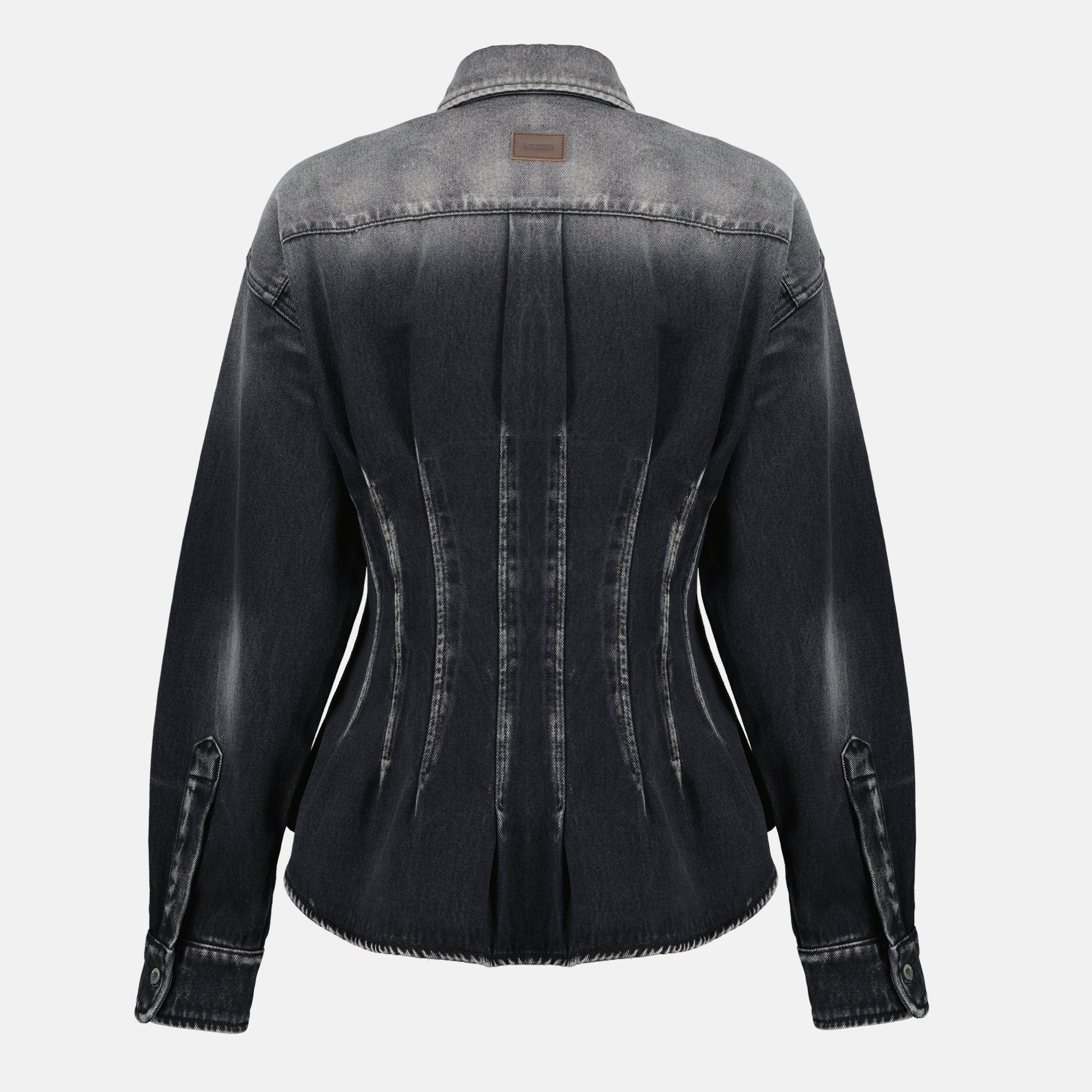 Bild des Moschino Damen Schwarz Denim Hemd - Herbst-Winter 2025 - Rückansicht