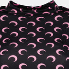 Imagen del top de jersey moon negro y rosa de la marca Marine Serre para Mujer - Temporada Otoño-Invierno 2025 - Vista Detallada_1