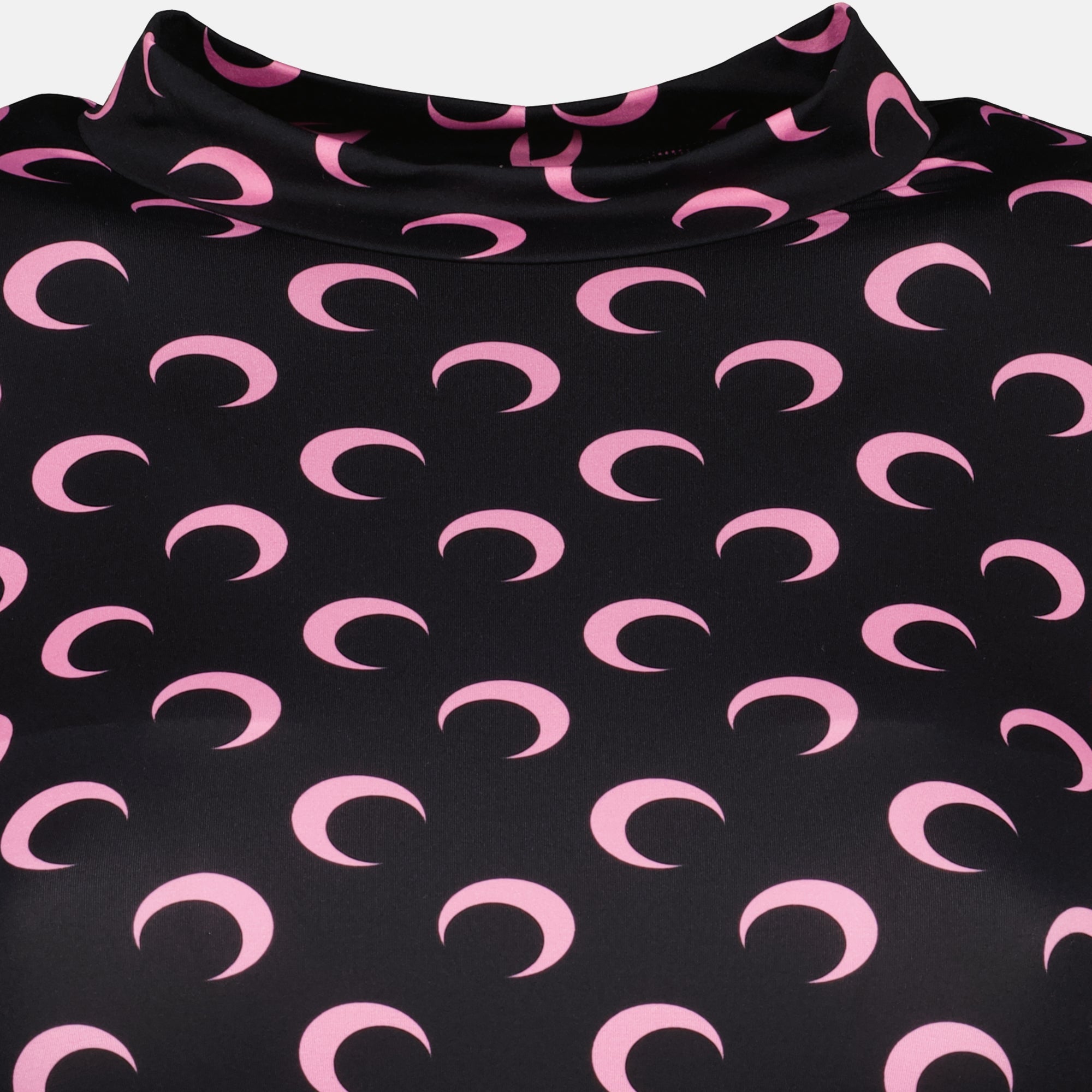 Imagen del top de jersey moon negro y rosa de la marca Marine Serre para Mujer - Temporada Otoño-Invierno 2025 - Vista Detallada_1
