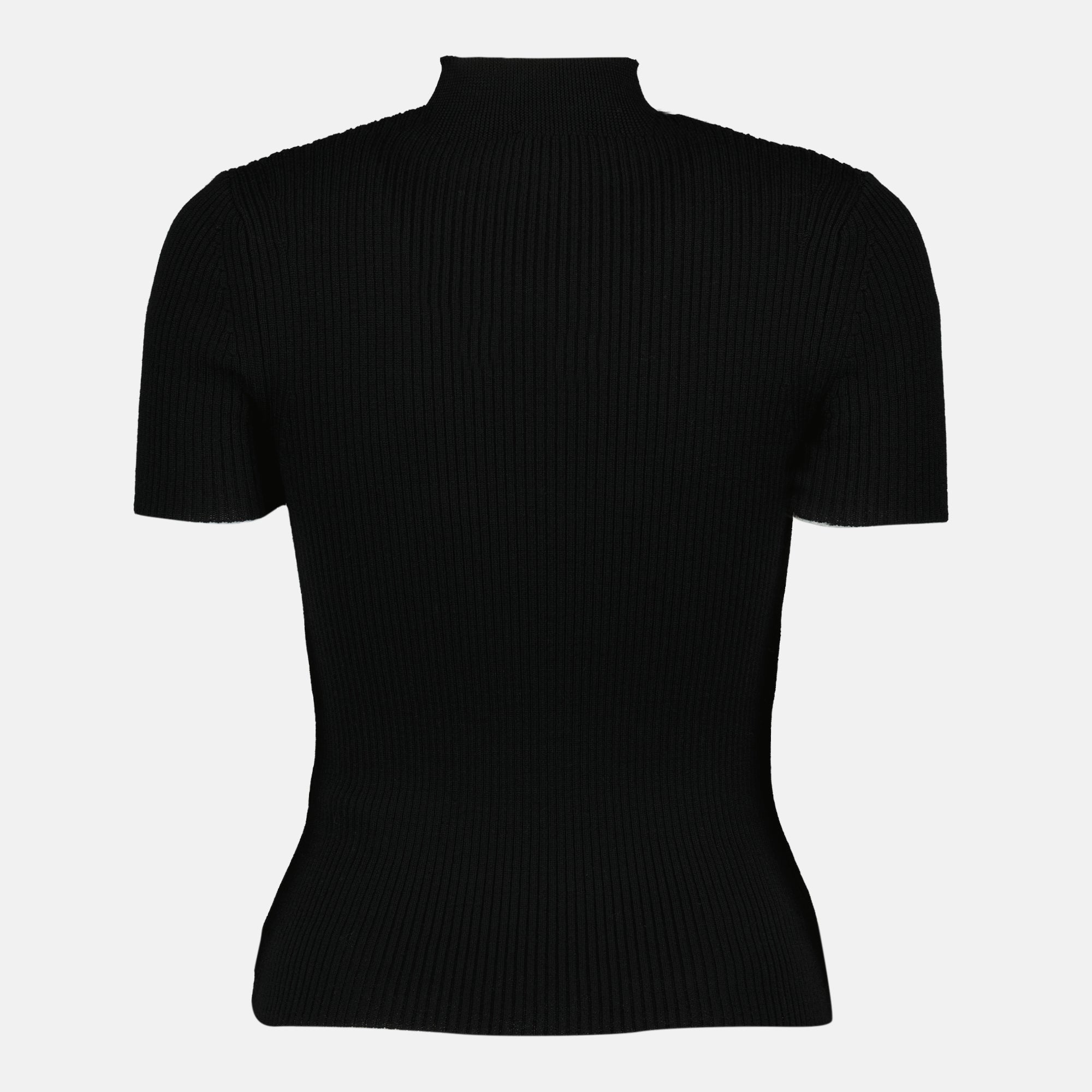 Image de l'article Top M-Olive en laine noire de la marque Diesel pour Femme - Saison Printemps-Été 2026 - Vue de Dos