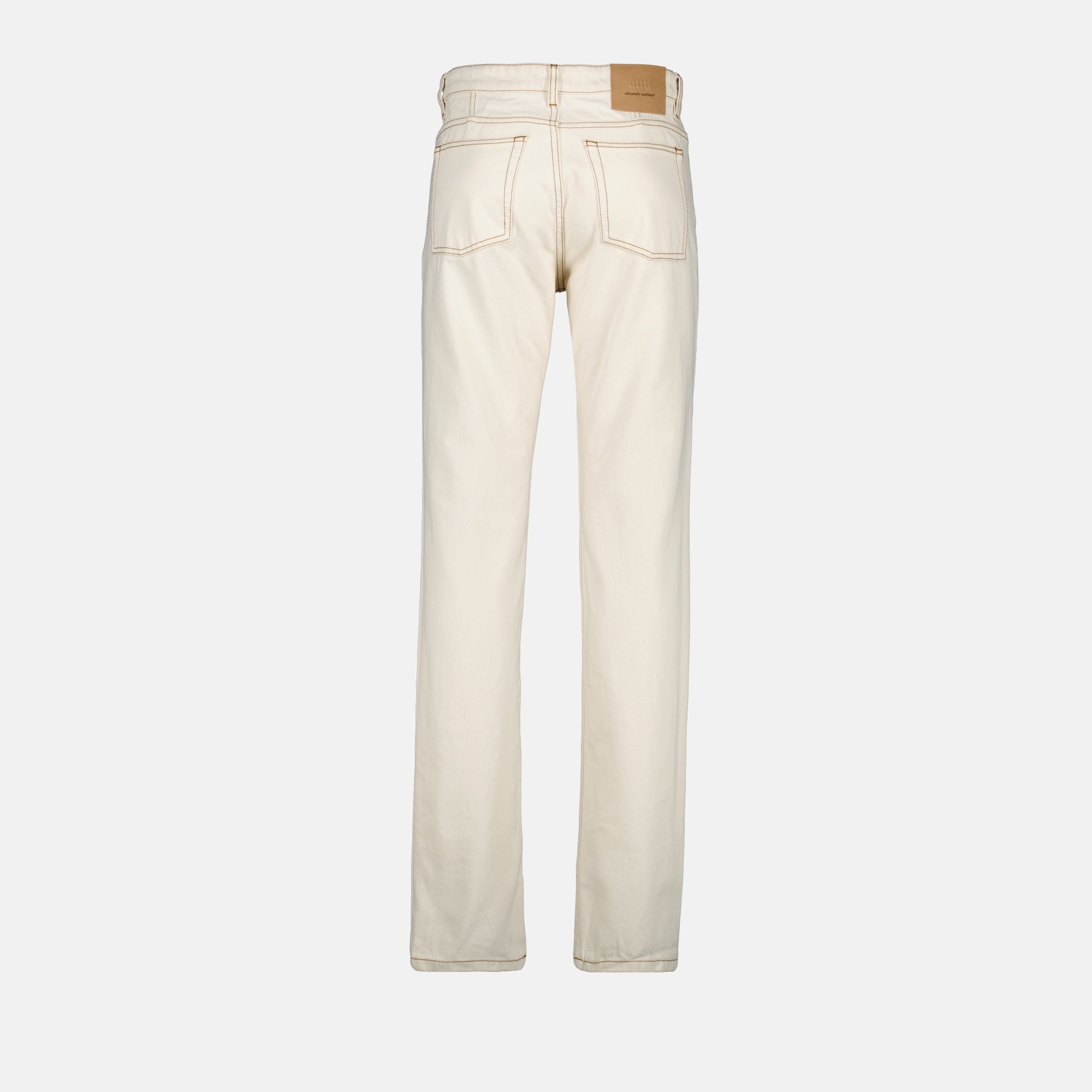Pantalons Jeans en denim Ami PARIS Beige Homme
