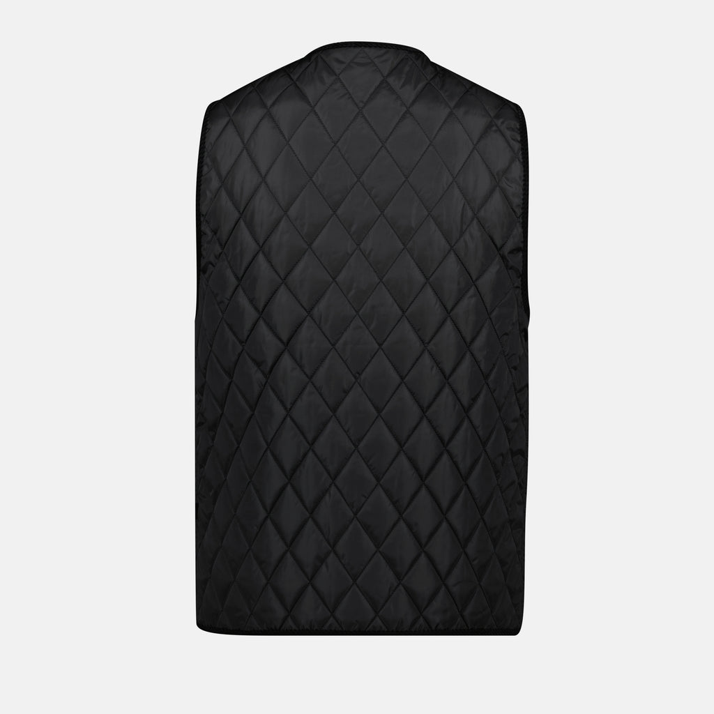 재킷 티버튼 블랙 슬리플레스 재킷 Burberry 검은색 Homme