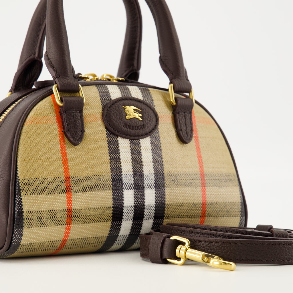Image of the Burberry Women's Highlands Mini Bowling Bag - Autumn-Winter 2025 - Detailed View 2