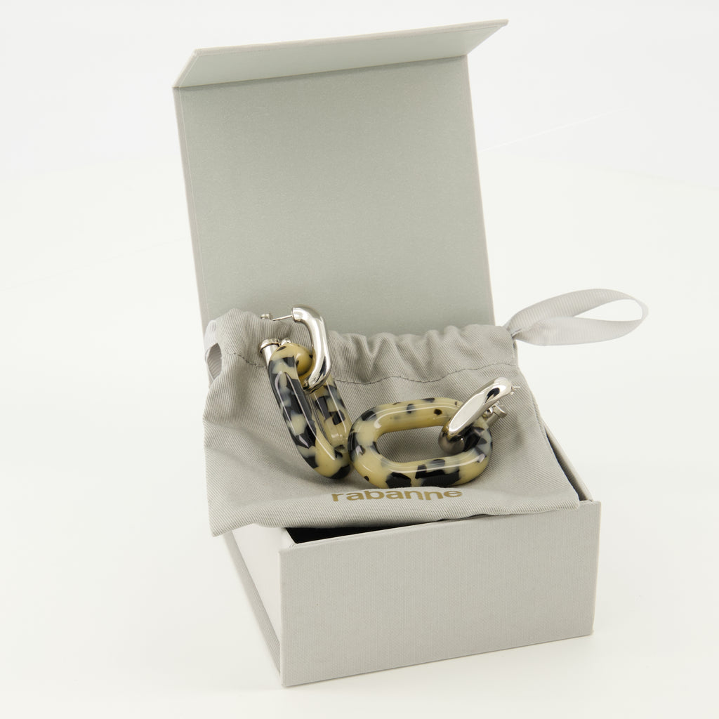 Immagine degli orecchini XL Link stampati del marchio Rabanne per Donna - Stagione Primavera-Estate 2026 - Vista Dettagliata_3