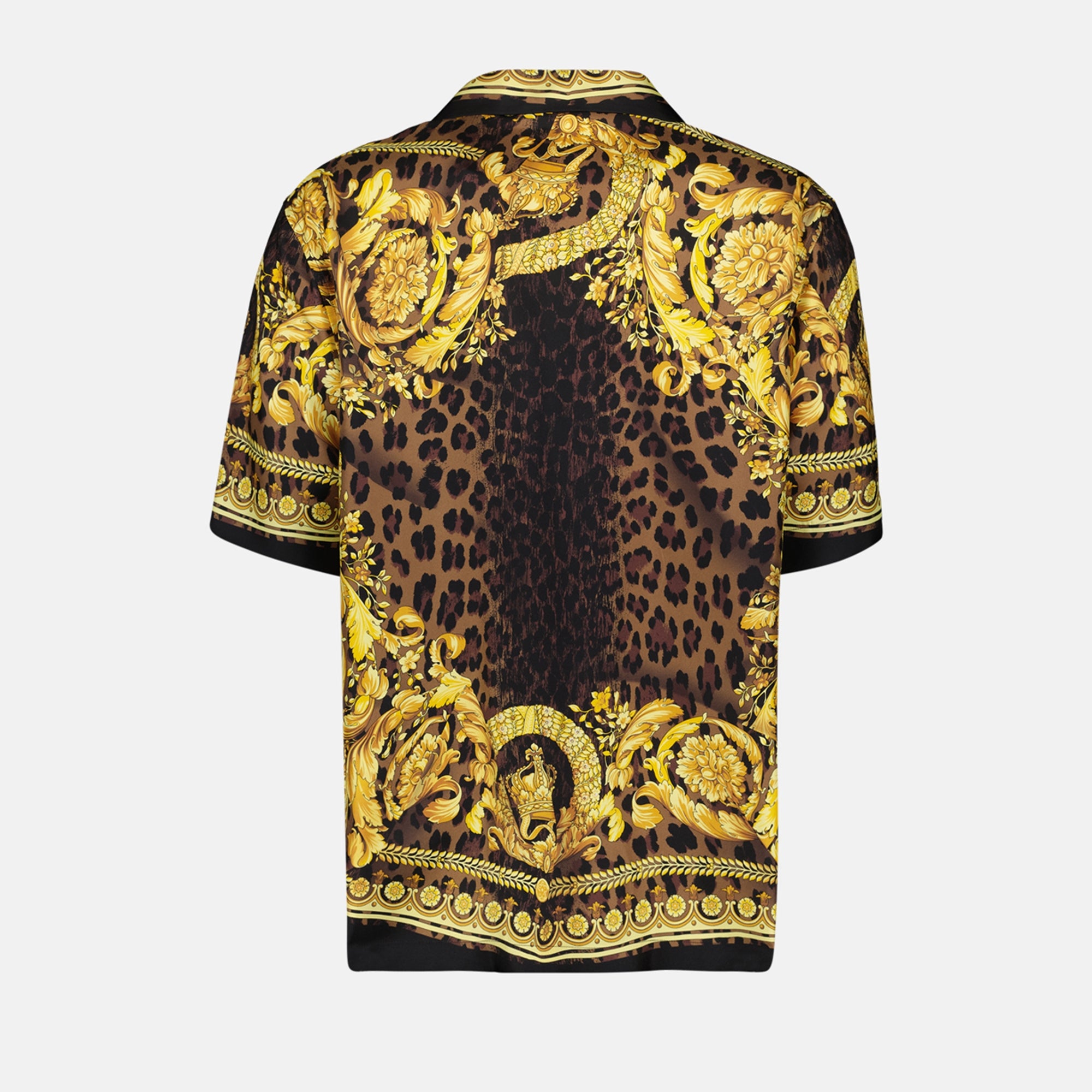 Hemden Chemise en soie Barocco Versace Gelb Homme