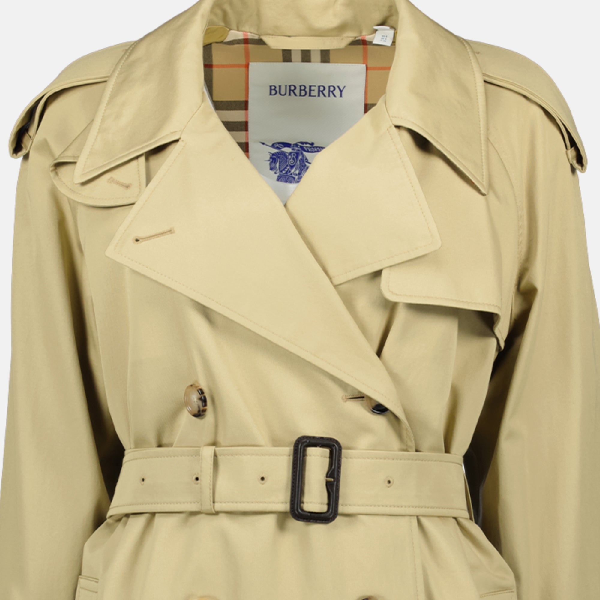 Manteaux Castleford Beige Long Trench Coat Burberry Beige Femme
